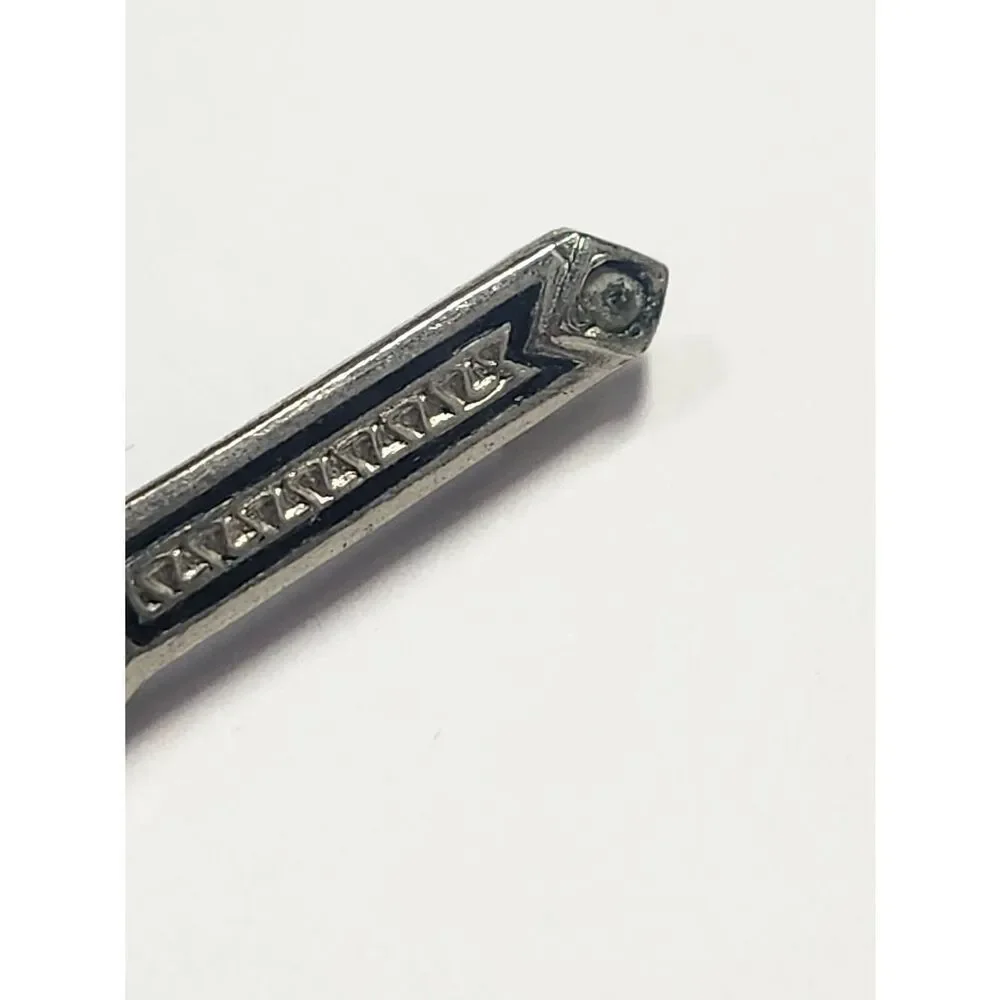 Art Deco Vintage Silver Bar Brooch